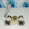 Brass Mother of Pearl La Dauphin Opera Glasses Binocular Spyglass Telescope Home Office Decor