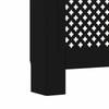 Radiator Cover Black 112 x 19 x 81.5 cm MDF