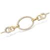 [L7693] - Gold Plated Bracelet 'Sissi' White Gold - 43x13 Mm