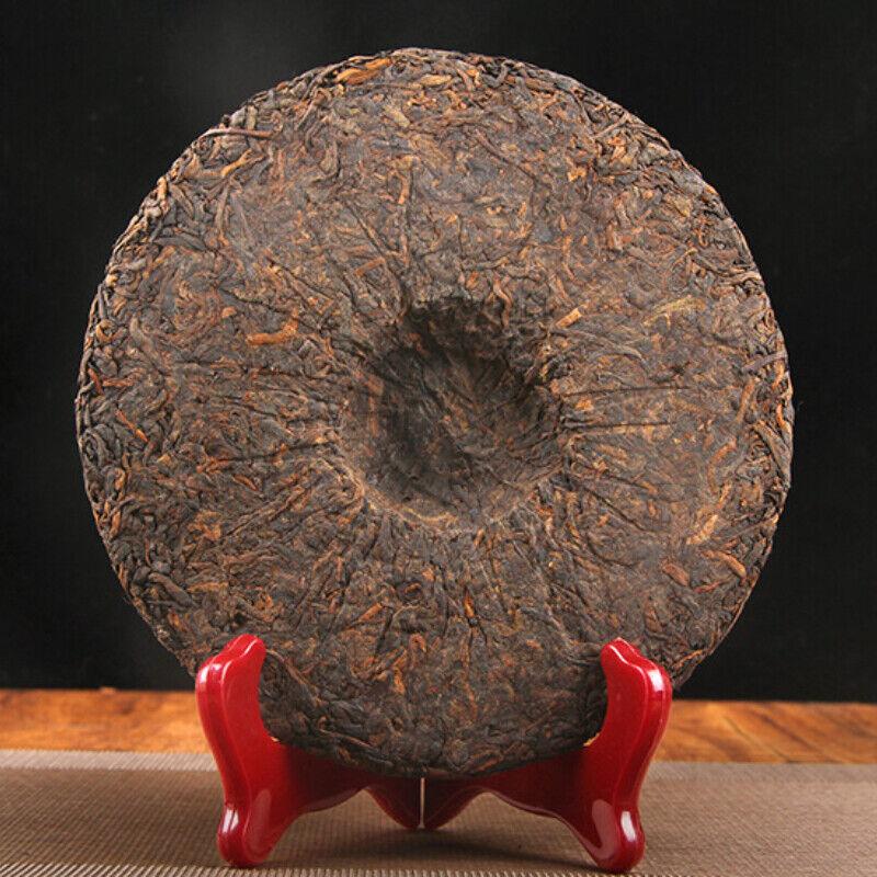 357g Pu'er Ripe Tea Golden Bud Lao Banzhang Pu'er Tea Cake Ancient Tree Pu'er