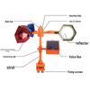 Светоотражающий отпугиватель птиц на солнечной и ветровой энергии для открытых ферм и рыбоводных прудов