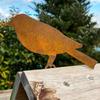 4Pcs Rusty Metal Bird Iron Decoration Outdoor Gardening Bird Shaped Crafts Fence Decor Retro Garden Decorations Birds