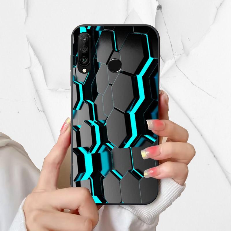 Чехол для телефона Huawei P30 Lite Силиконовый чехол MAR-LX1A Модный Расписной Ударопрочный Мягкий Fundas Для Huawei Nova 4e Чехол P30Lite
