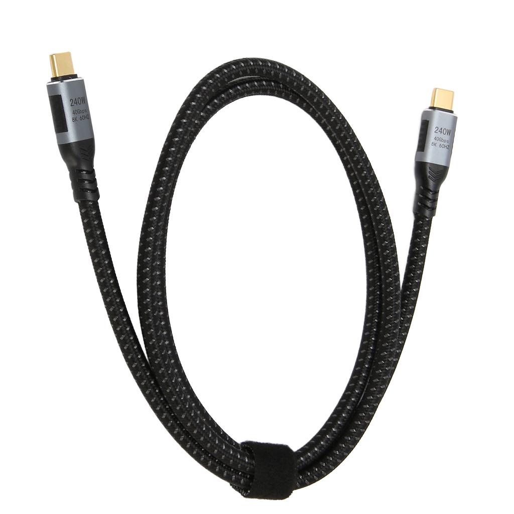 Кабель передачи данных USB 4.0 Gen 3, передача данных 40 Гбит/с, зарядка 240 Вт, поддержка отображения 8K 60 Гц, кабель Type C - Type C
