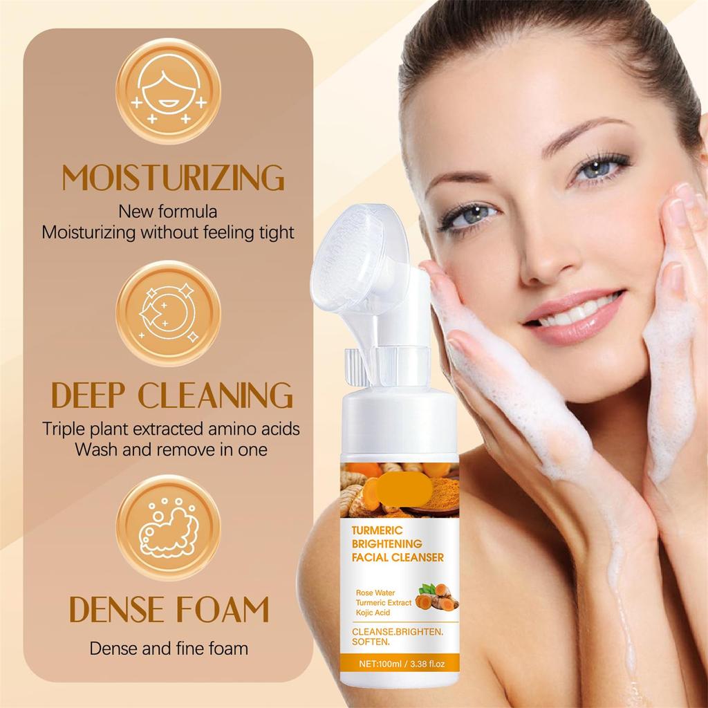 Facial Cleanser Foaming Face Wash For Tan Removal Even Skin Tone Skin Exfoliation Remove Dark Spots Remove Pigmentation & Even Skin Tone 100 ML