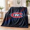 Фланелевое одеяло с принтом Montreal Canadiens, теплое и уютное, плед для кровати, для домашнего декора
