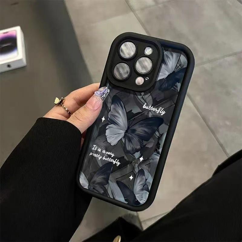 Креативный чехол-бабочка для iPhone 13, 14, 15, 16 Pro и Apple 17 Pro - Европейский и американский дизайн