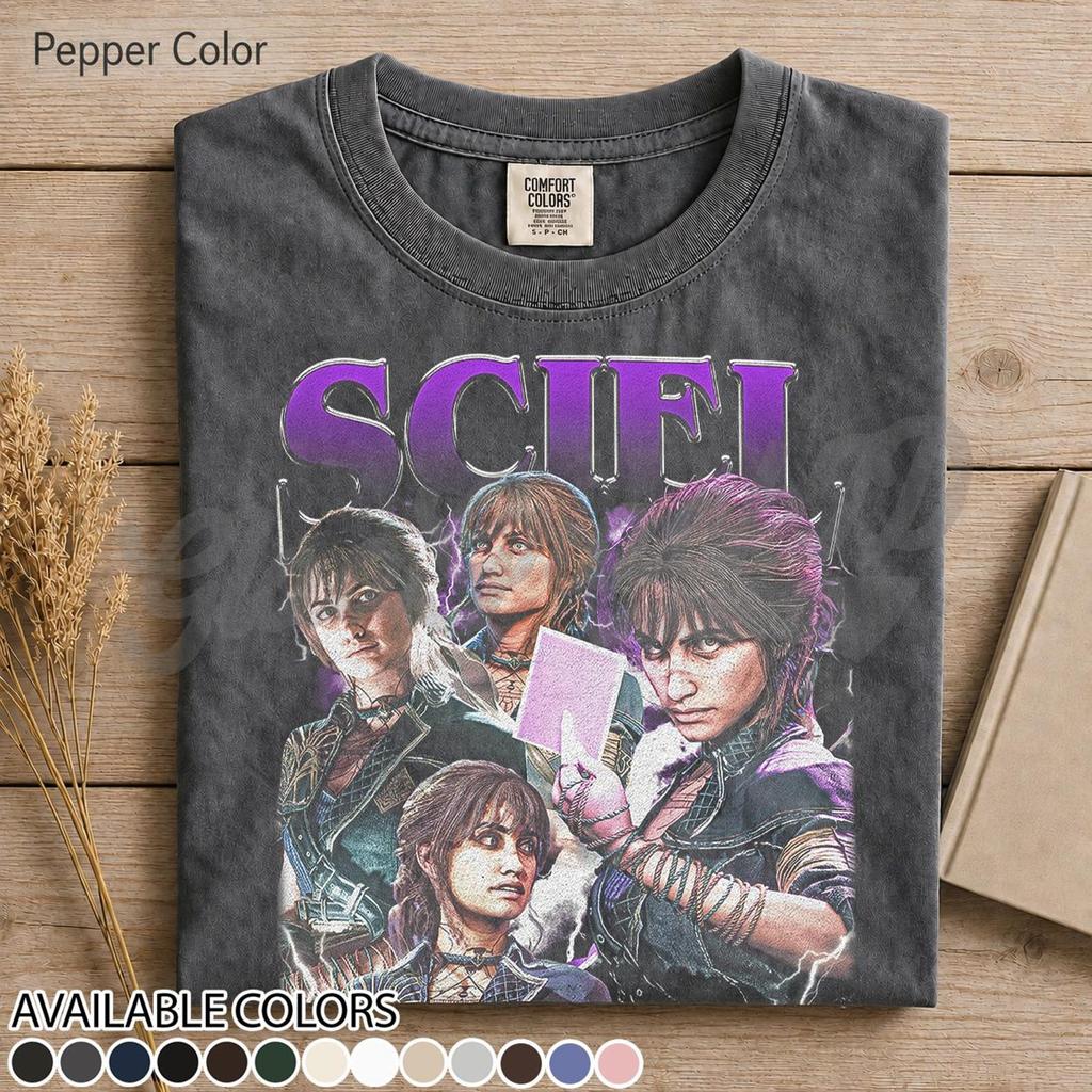 Sciel Expedition 33 Video Game Graphic Tee, Fantasy RPG Character T-Shirt, Adventure Gamer Merch, Gift for Gaming Fan, Galactic Adventure FD