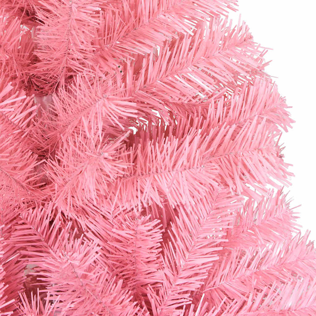 Christmas Tree with 300 LEDs and Stand Pink 180 cm PVC