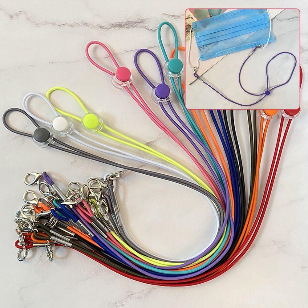 Спортивный шнурок для очков против потери, аксессуар, шейный ремешок, регулируемая эластичная лента для маски, женский