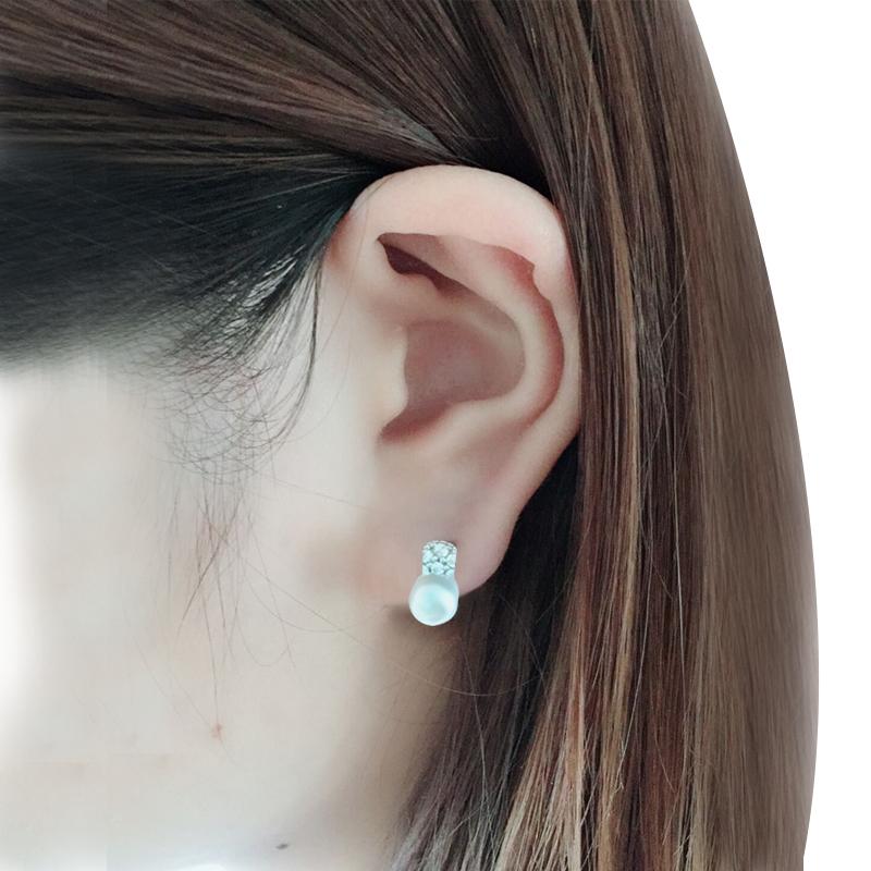 Серьги-клипсы из стерлингового серебра 925 пробы Розовые, Серьги с настоящим натуральным черным пресноводным жемчугом для женщин, жены, матери, Подарок на день рождения Белые