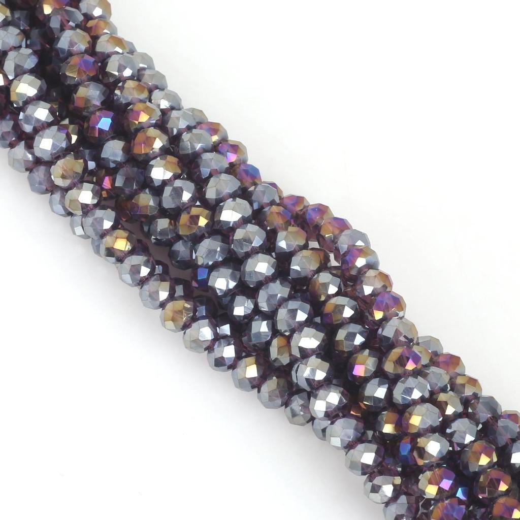 30-200Pcs Rondelle Austria Faceted Crystal Glass Beads Loose Spacer Beads for Jewelry Making
