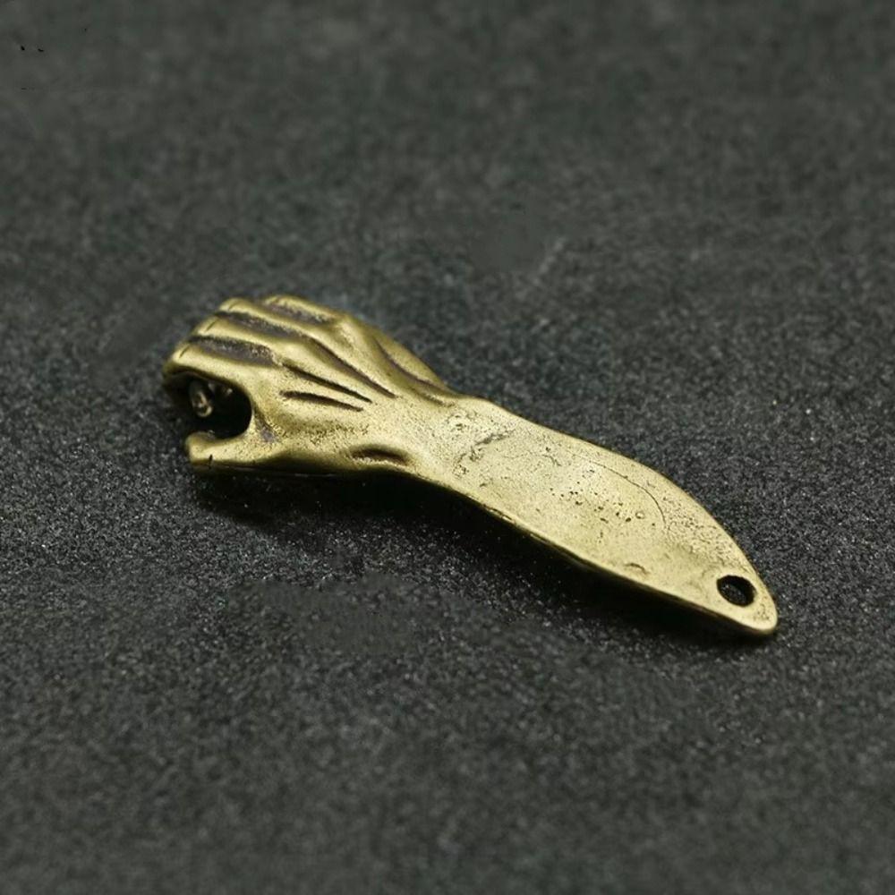 Waist Hangings Metal Bottle Opener Retro Brass Helping Hand Keyring Jewelry Gifts
