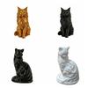 Nordic-Style Desktop Cat Ornaments Cute Sitting Cat Sculpture Cat Statue  Living Room Decor