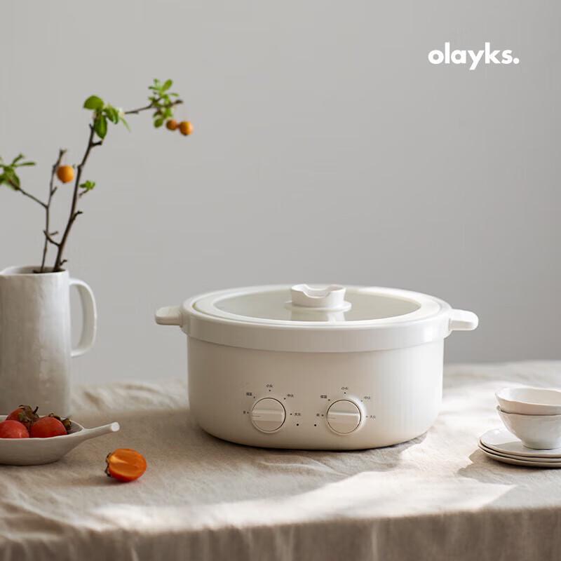 Ouleike 6L Multi-Function Divided Electric Hot Pot CN plug (adapter included)