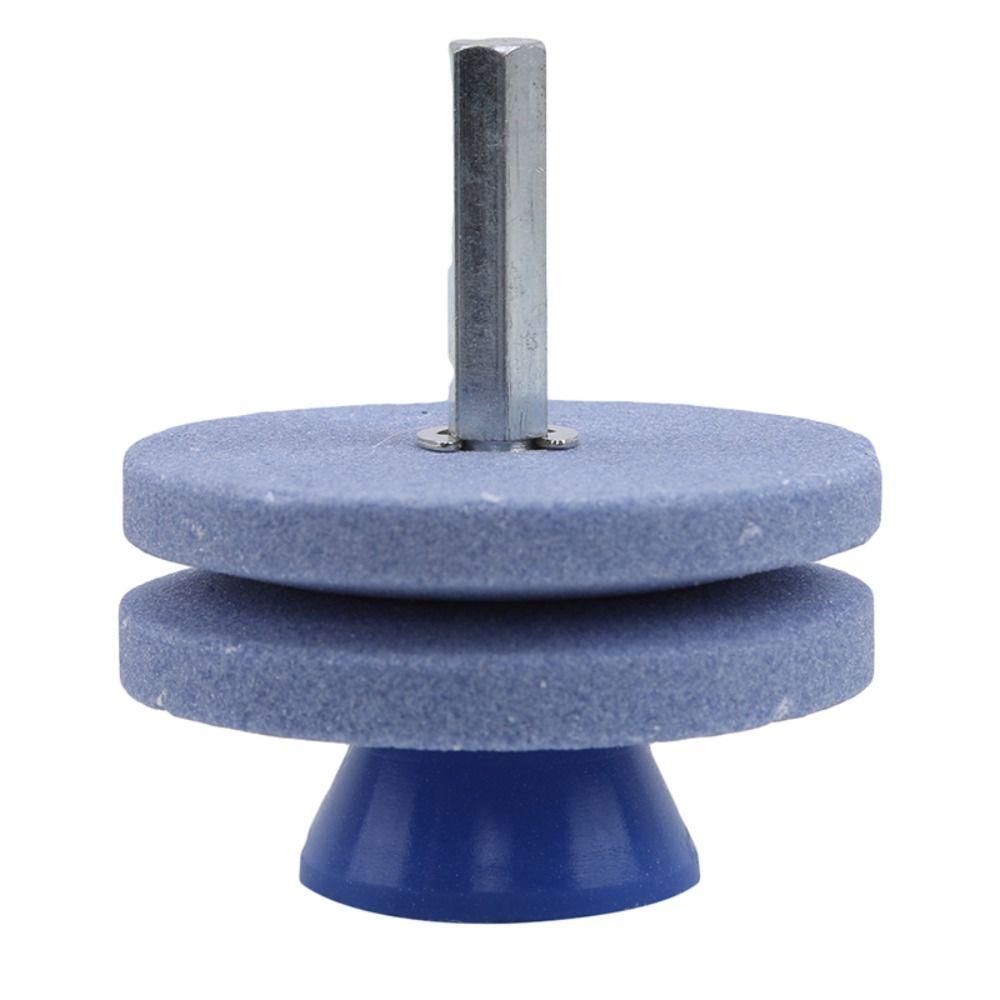 Quick Install Lawn Mower Edge Sharpener Brown Corundum Edge Whetstone Grinding Wheel Trimmer Spade
