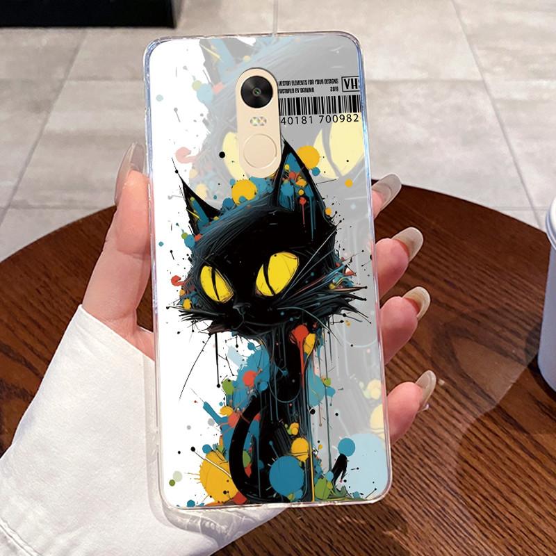 Чехол для Xiaomi Redmi Note 4 Note 4x Capa Coque Прозрачный Силиконовый Желе Мягкий ТПУ Задняя Крышка Милый Кролик Кошка Динозавр Чехол для Телефона