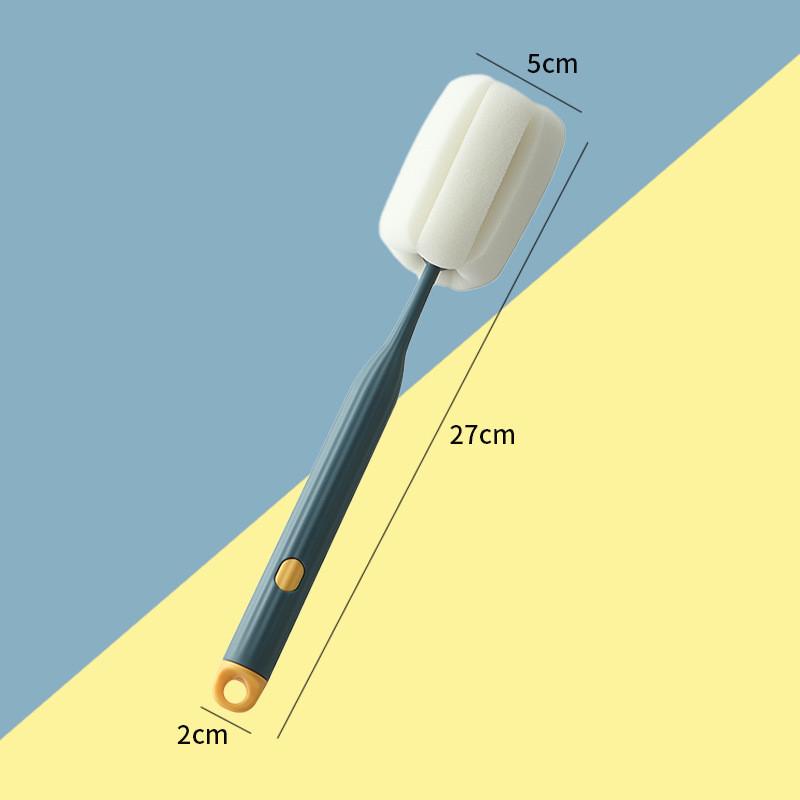 Household Sponge Cup Brush With Handle For Efficient Cleaning Of Drinking Vessels