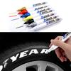 12 Colors Paint Marker Pen Fade-proof Car Tyre Tire Tread CD Metal Permanent Paint Marker Graffti Oily Macador Caneta Stationery