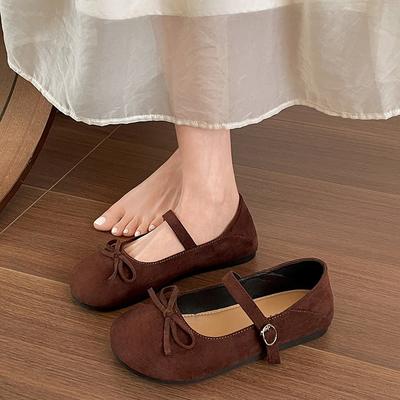 Модные и легкие ретро-туфли с круглым носком и плоской подошвой, женские новые весенне-осенние туфли 2025 года, французские туфли Мэри Джейн
