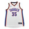 X NBA Collaboration Durant Oklahoma City Thunder 35 Fashion Comfortable Casual Soft Basketball Jersey Unisex Jersey White 7470A-3CS-K91104