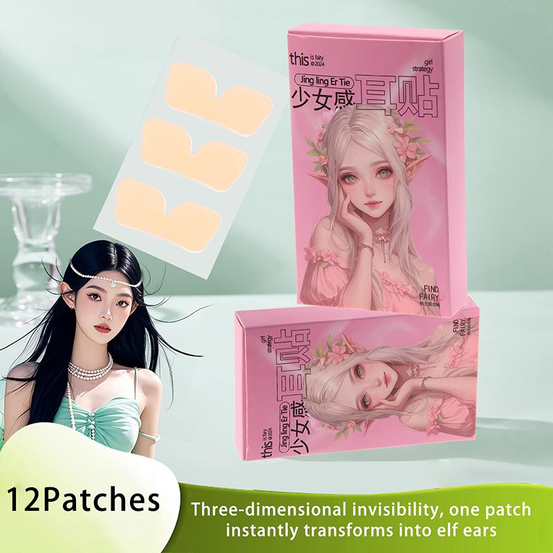 Наклейки для поддержки ушей Elf, невидимые корректоры для ушей, поддерживающие мочки ушей, наклейки для макияжа Elf Ear V-Face, простота использования