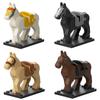 1/2 PCS Military Building Blocks Bricks Medieval War Horse Solider Figures Accessories Weapons Guns MOC Toys