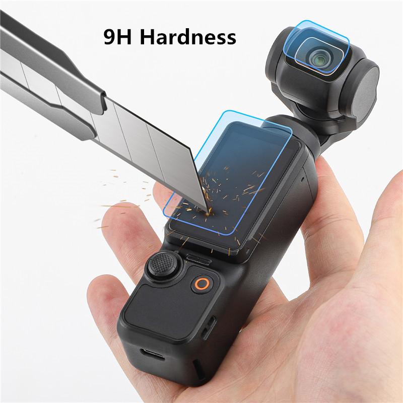 Lens Screen Protector for DJI Osmo Pocket 3 Camera Osmo Pocket Accessories 9H Hardness Ultra-Clear Tempered Glass Protector Film