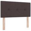 Box Spring Bed with Mattress Dark Brown 80 x 200 cm Fabric