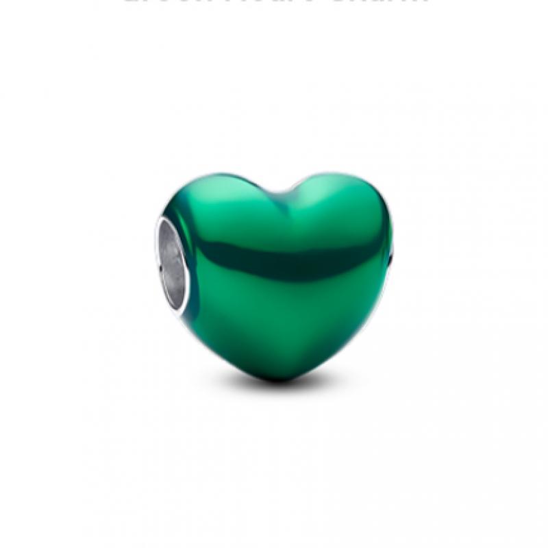 Pandora Green Heart Charm 793337c07