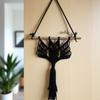 Hand Woven Bat Hanging Tapestry Black Color Geometric Wall Hanging  Bedroom Decor