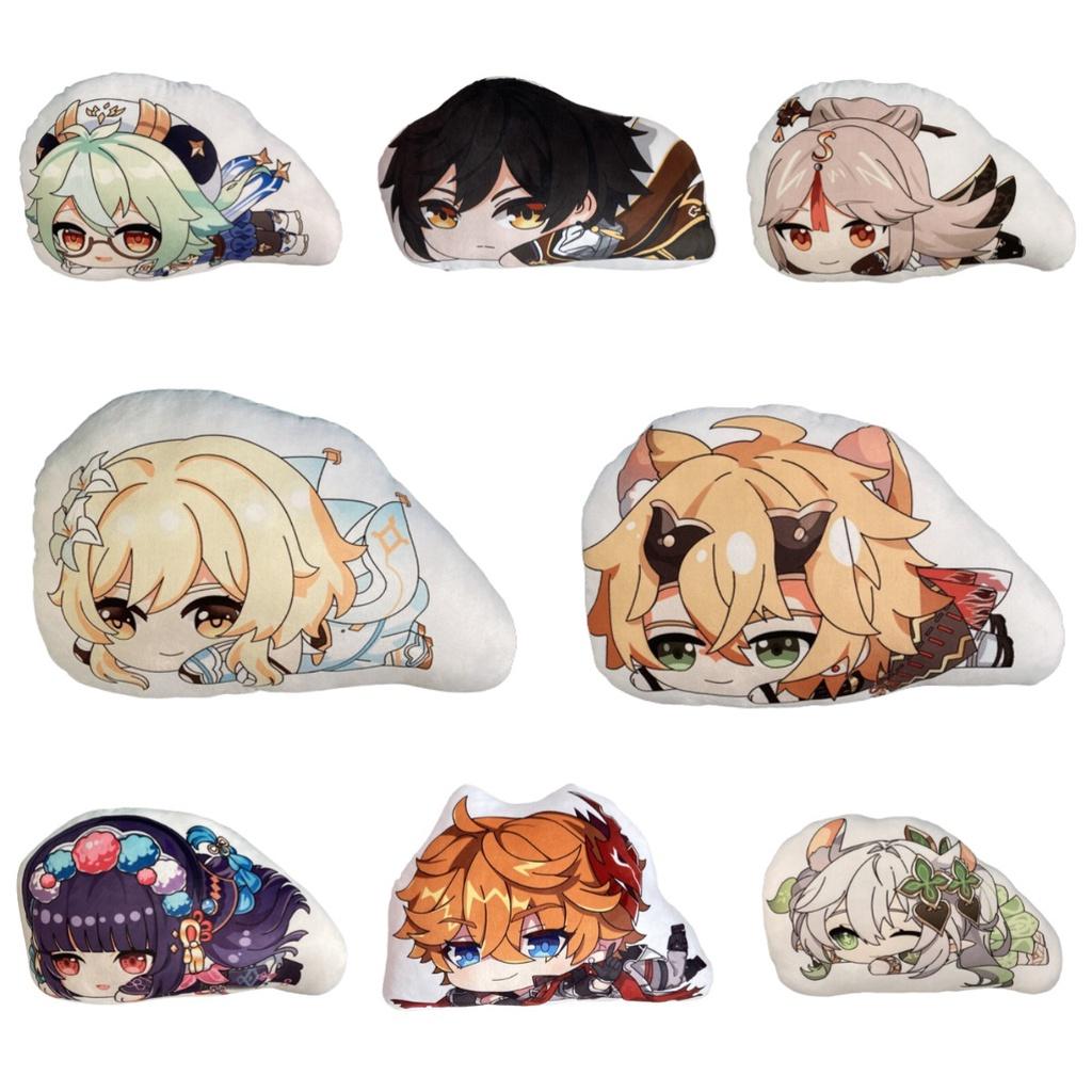 Милая плюшевая кукла-подушка Геншин Импакт Чжун Ли Нилу Сахароза для сна Рождественский подарок