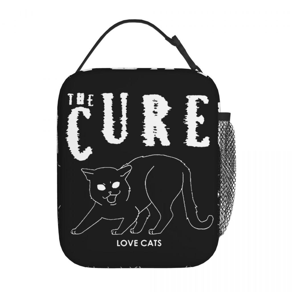 The Cure Rock Band Love Cats Insulated Lunch Bag Leakproof Meal Container Thermal Bag Tote Lunch Box School Outdoor Bento Pouch
