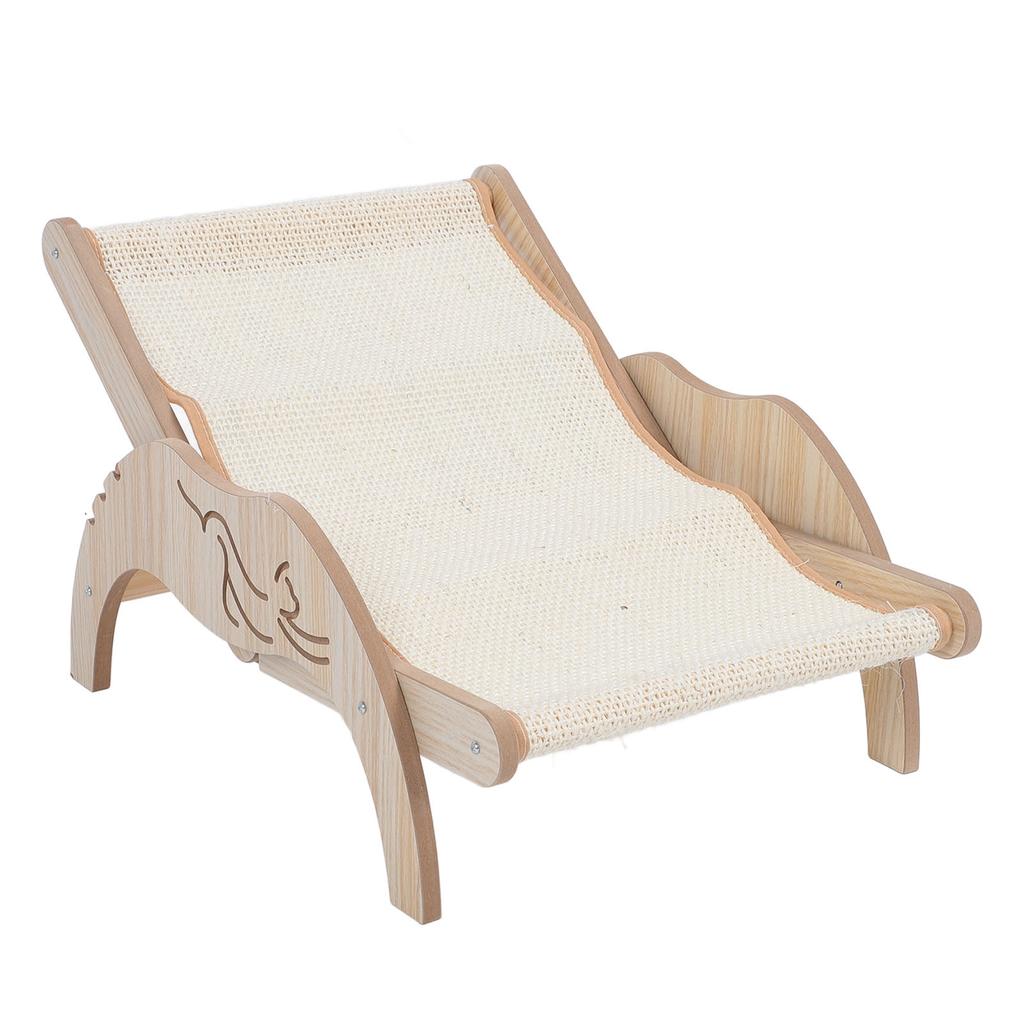 Cat Hammock Bed Adjustable Foldable Cat Beach Chair Slip Resistant Wooden Dog Bed Universal for