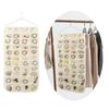 Dustproof Hanging Jewelry Organizer Double Sided Jewelry Storage Bag for Rings Earrings Necklaces Bracelets Durable