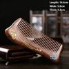 Natural Gold Sandalwood Small Comb Natural Wood Structure Fine Tooth Hair Comb Anti-Static Head Acupuncture Point Massage Gift