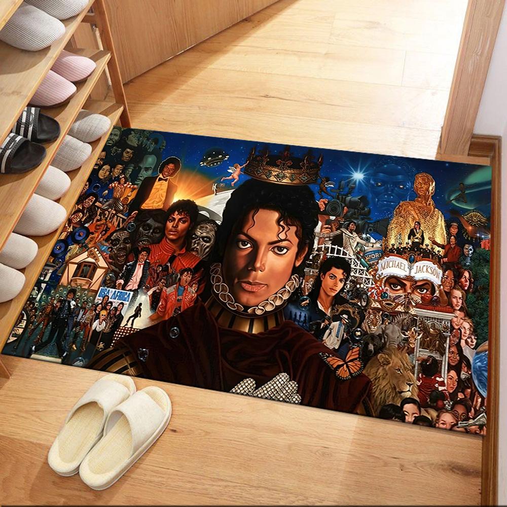 Michael Jackson 27 Floor Rug Office Rug Perfect for Dining Room Foyer Outdoor Hallway Antislip Carpet Anime Office Decor