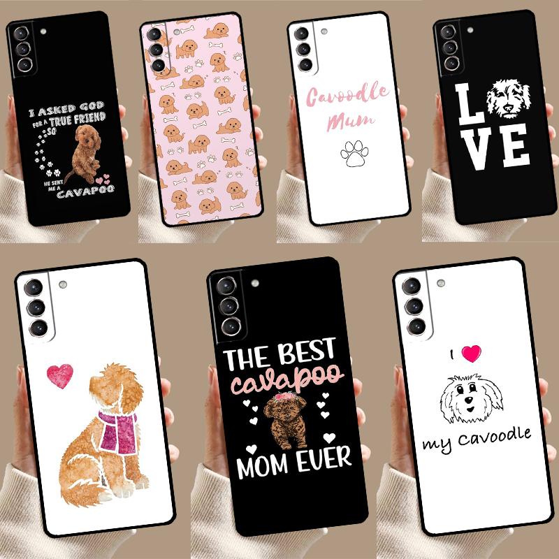 Мультяшный чехол Cavoodle Cavapoo для Samsung Galaxy S22 S23 S24 Ultra Note 20 10 Plus S8 S9 S10 S20 FE S21 FE