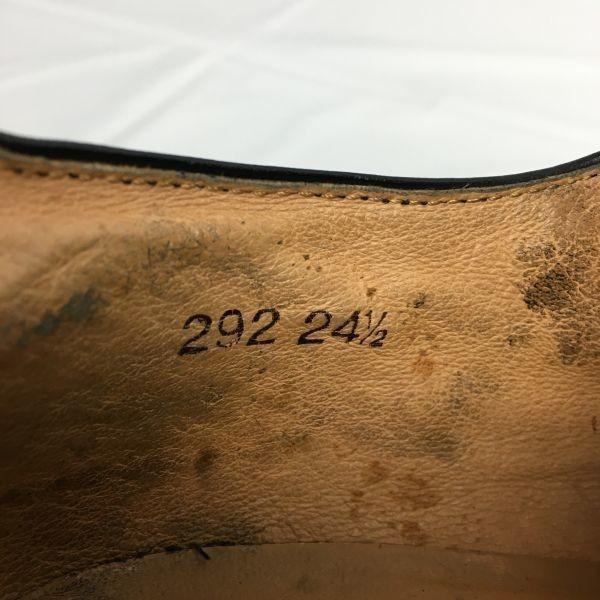 Roberta Valentino Сделано в Японии Полуброги с мыском Деловая обувь Черный Размер 24.5 Мужская(ИСПОЛЬЗОВАЛ)