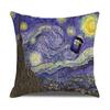 Vintage Art Cushion Cover Van Gogh Oil Painting Pillowcase Living Room Sofa Decoration Pillowcase