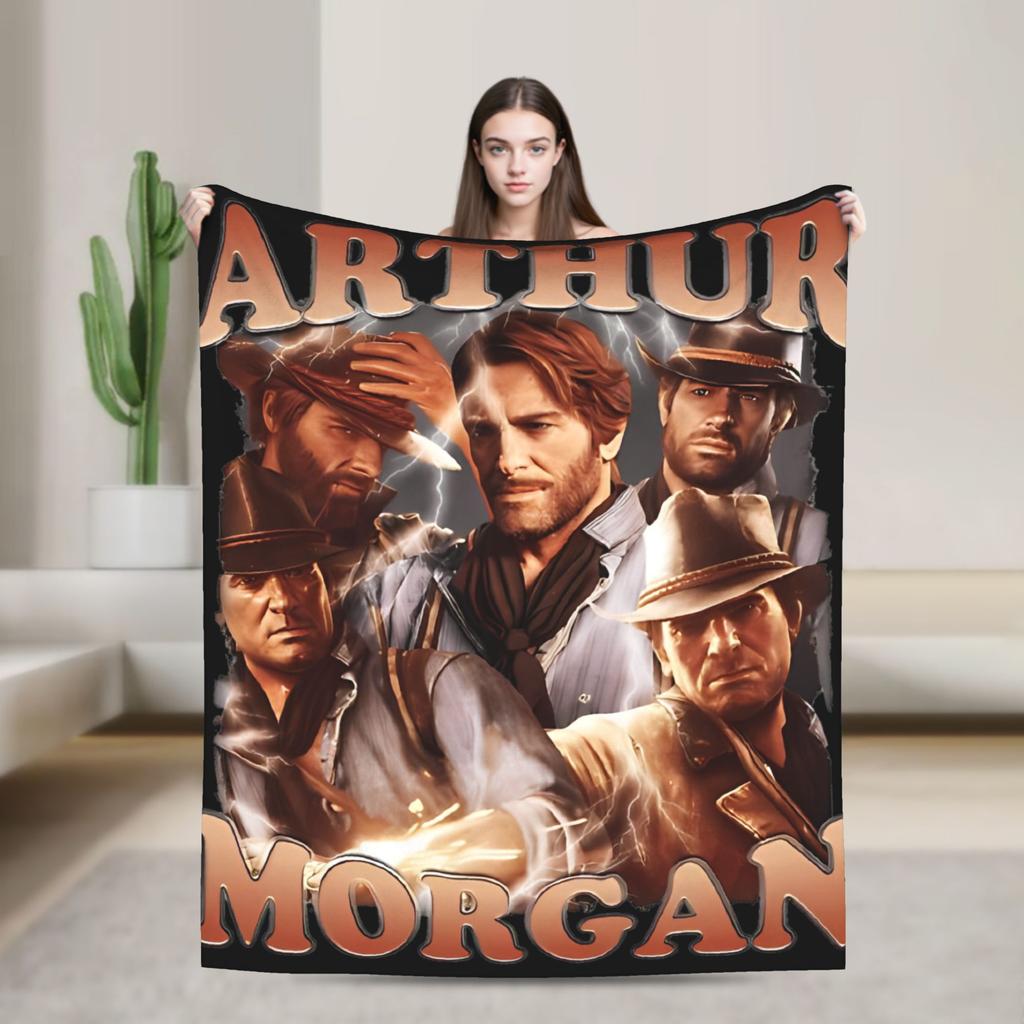 Arthur Morgan  Super Soft Blanket  Aesthetic Home Decor Flannel Bedspread Sofa Bed Cover
