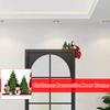 Christmas Door Frame Corner Wall Stickers, Elk,wooden Door Corner Decorations