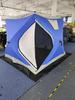 Сине-серая зимняя палатка для подледной рыбалки - Теплая, морозостойкая, для кемпинга
