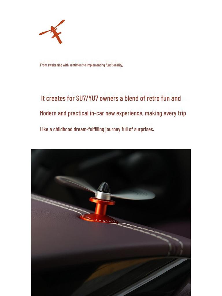 Креативный ретро автомобильный крючок в виде бамбукового дракончика для Xiaomi SU7 - Декоративное украшение для снятия стресса