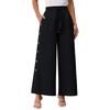 Women's Winter Sweatpants Solid Color Casual Pants Women's Fleece Sweatpants Wide Leg Straight Pants