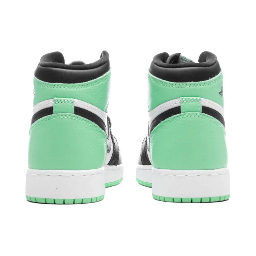 Air Jordan 1 Retro High OG GS Green Glow Детские кроссовки Белый Черный FD1437-130