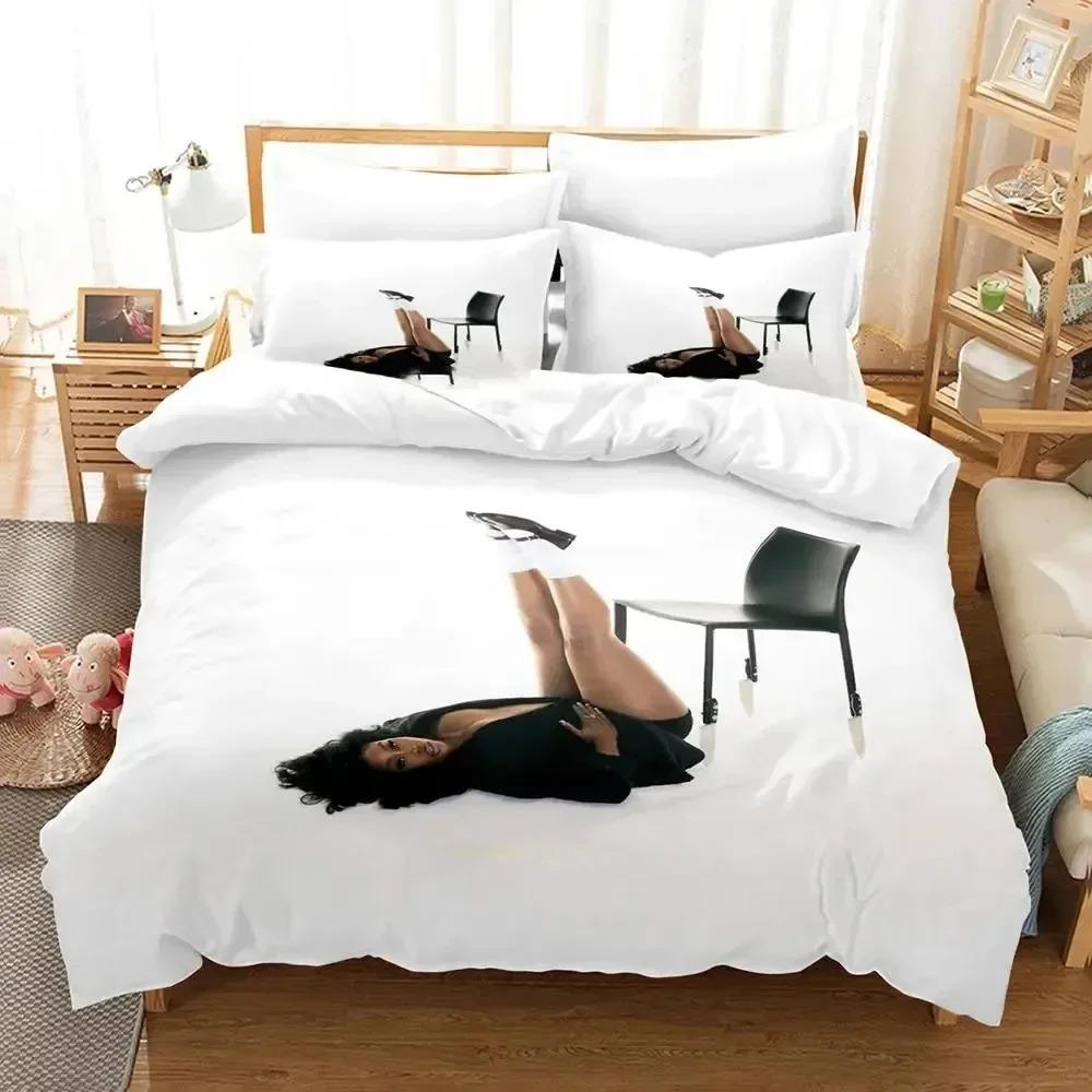 3D Print Single SZA Bedding Set Duvet Cover Bed Set Quilt Cover Pillowcase Comforter King Queen Size Boys Adult Bedding Set