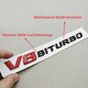 3D V8 BITURBO Emblem Fender Badge Car Sticker For Mercedes Benz AMG G63 C63 E63 S63 Auto Side Decal Styling Accessories RO1