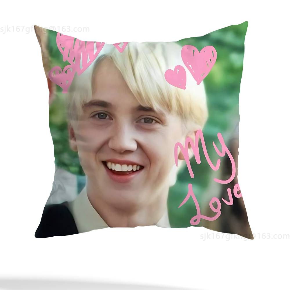 Наволочка для подушки с изображением актера D-Draco M-Malfoy, квадратная, двусторонняя печать, короткий плюш, чехол для диванной подушки, спальня, прикроватная подушка