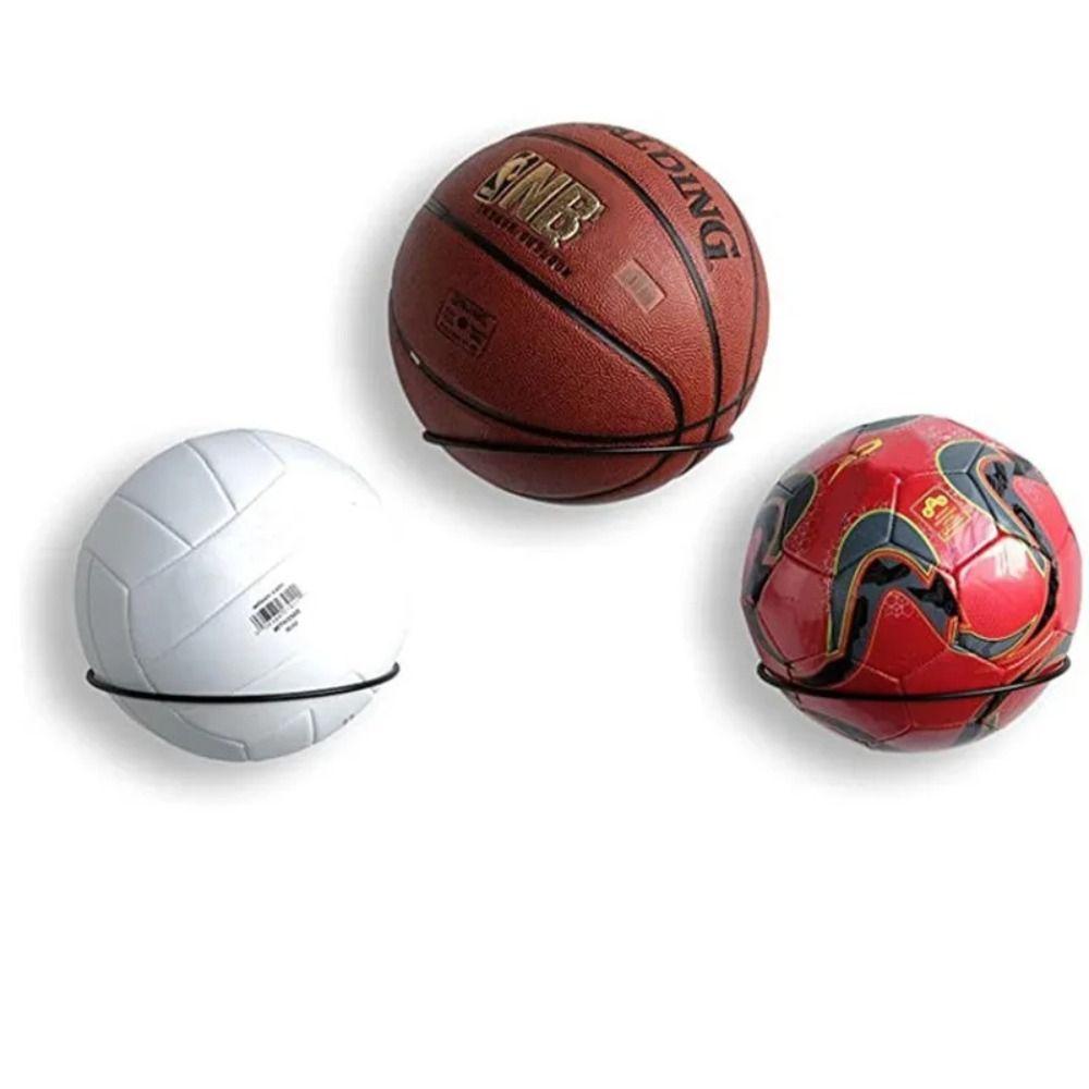 Wall Mounted Basketball Storage Rack Multi-purpose Basketball Iron Frame  Home Gym
